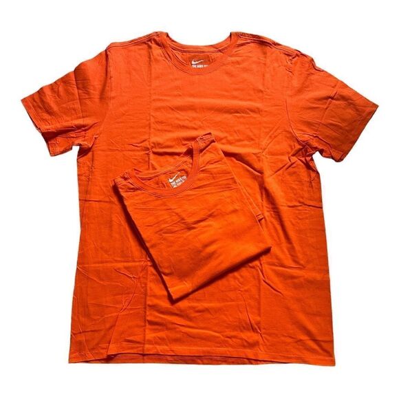 NIKE 2 t-shirt orange Men size XL (2 pc) TWN - Picture 1 of 17